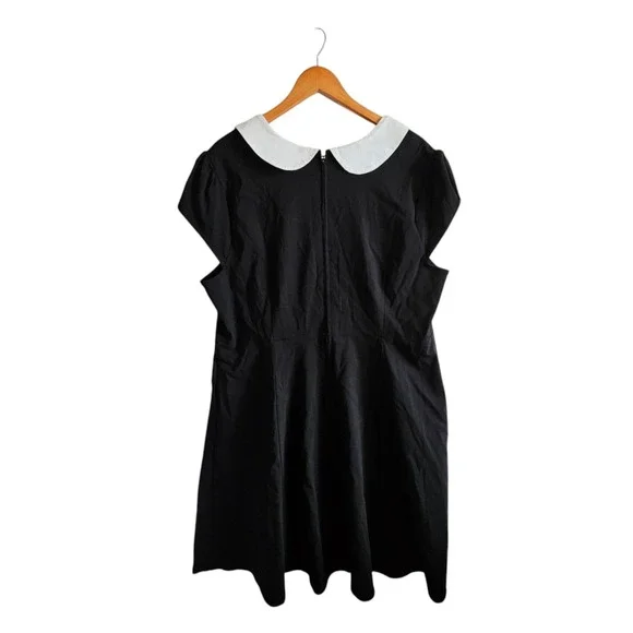 Torrid Hello Kitty Dress‎ Peter Pan Collar Fit Flare Black Size 20 NWT - Picture 11 of 15